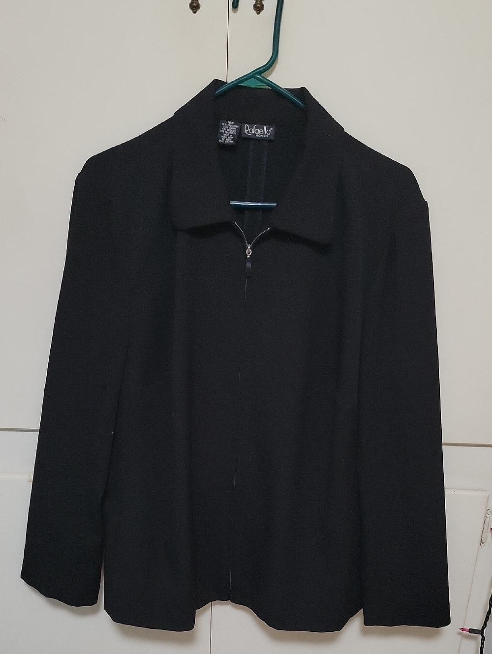 Rafaella Black Zip-Up Women's Jacket